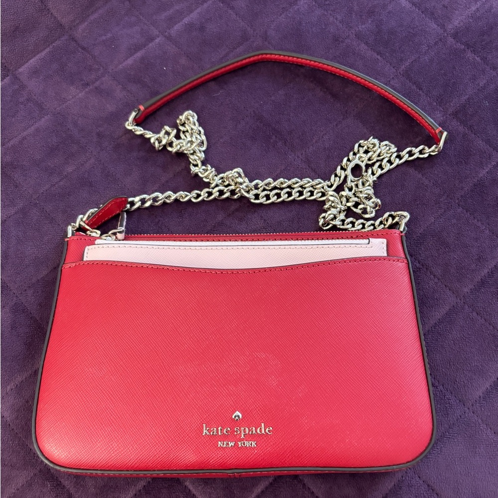 Kate Spade Red Crossbody Bag and Accessories